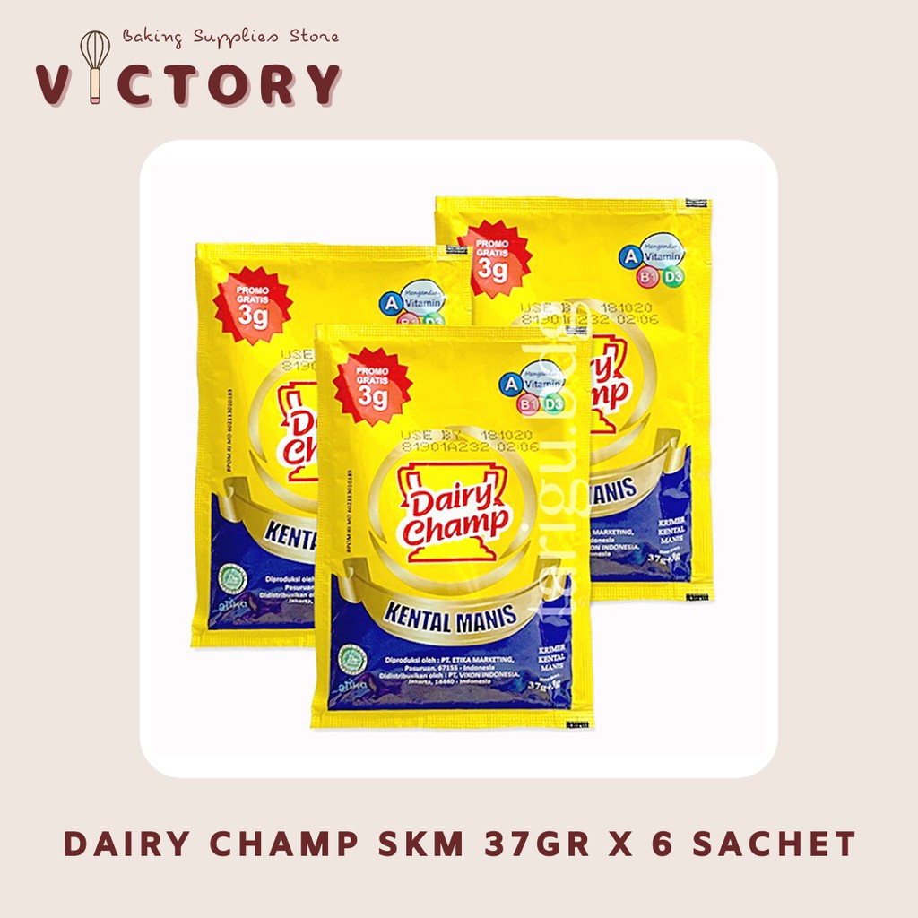 

Dairy Champ Sachet 6x37gr - Susu Kental Manis