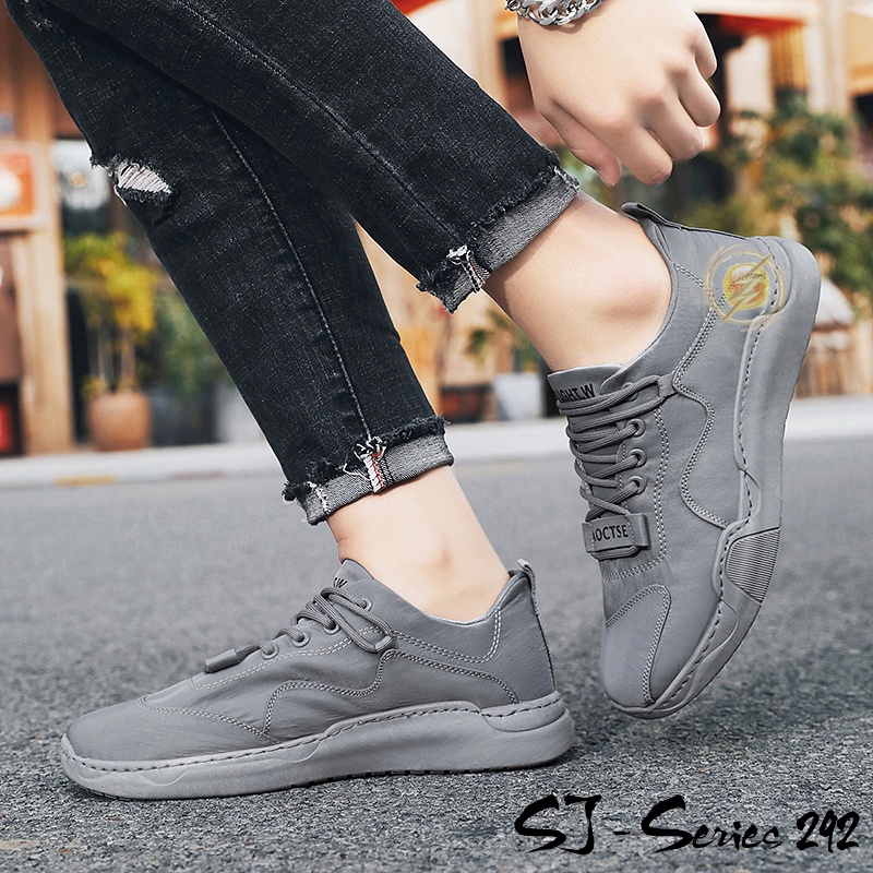 [JWALK] Sepatu Pria Sneakers Keren Motif Trendy Tali Elastis series 3 Kualitas Import Premium -292