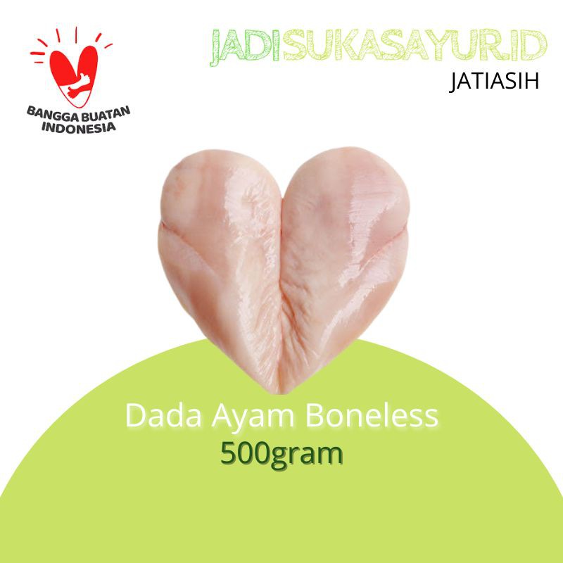 

Dada Ayam Boneless Tanpa Kulit 500gram - Boneless Breast Chicken