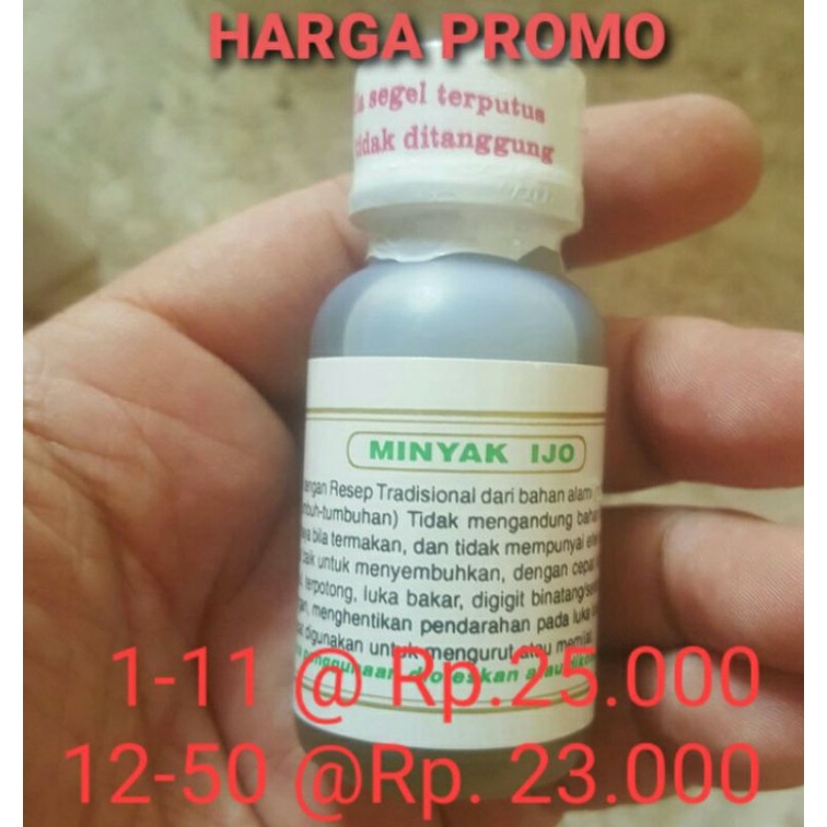 Minyak ijo / minyak hijau herbal