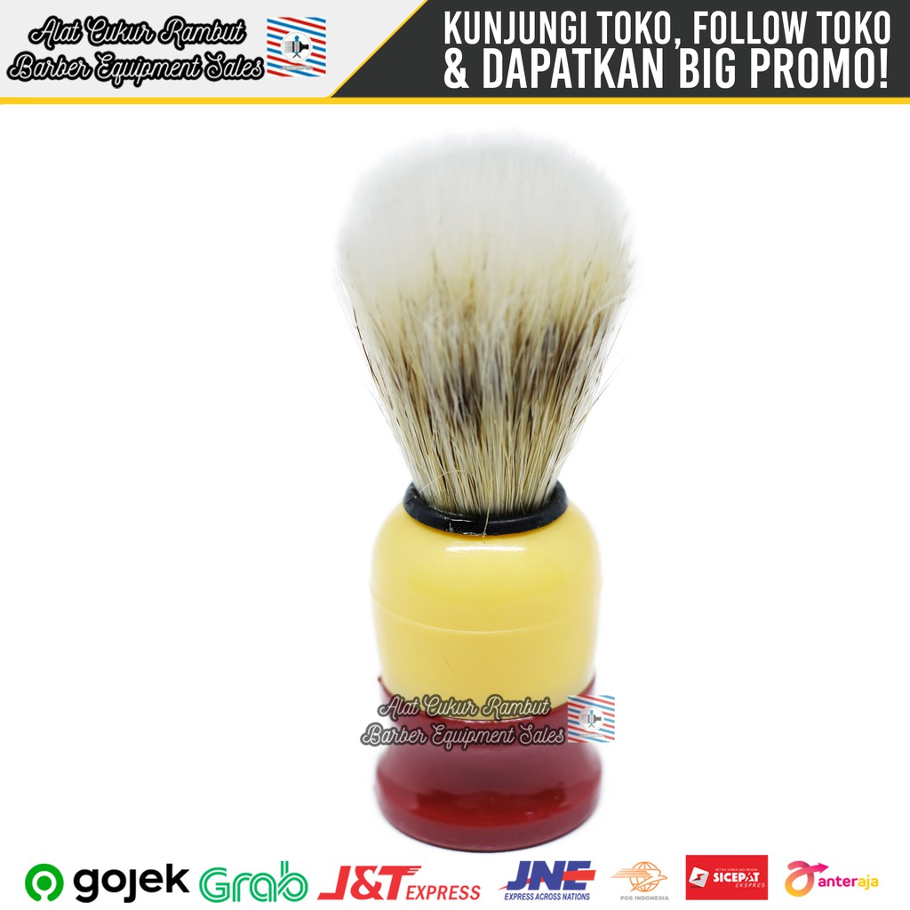KUAS CUKUR JENGGOT KUAS SABUN KUAS SHAVING UNTUK CUKUR JENGGOT DAN JAMBANG MERAH