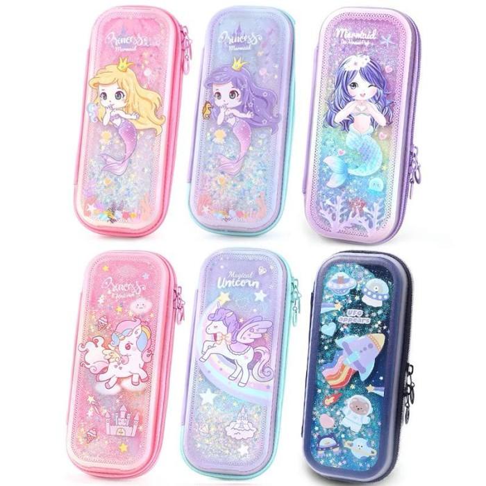 

Pensil Case Tempat Pensil Anak Sekolah Glitter Korea Kawaii Kotak Pensil Unik