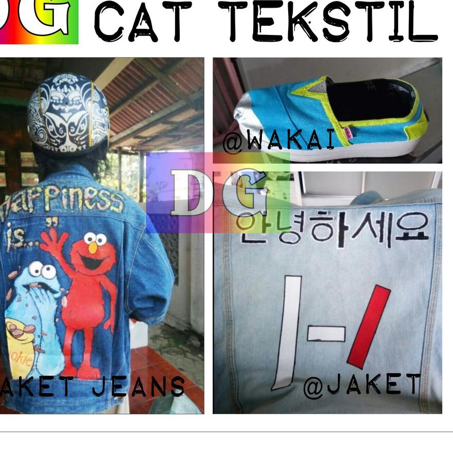 COD✔️PAKET 22 WARNA SOLID - Cat Tekstil utk lukis mewarnai di kaos / tas / sepatu / jeans / jaket / 