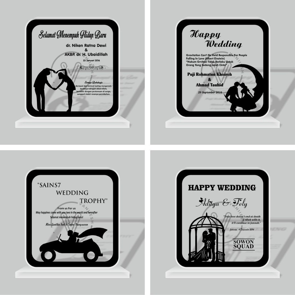 

Plakat Akrilik Wedding Siluet - Part 3
