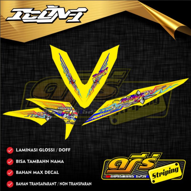 Striping Beat New 2018 Transparan Variasi new