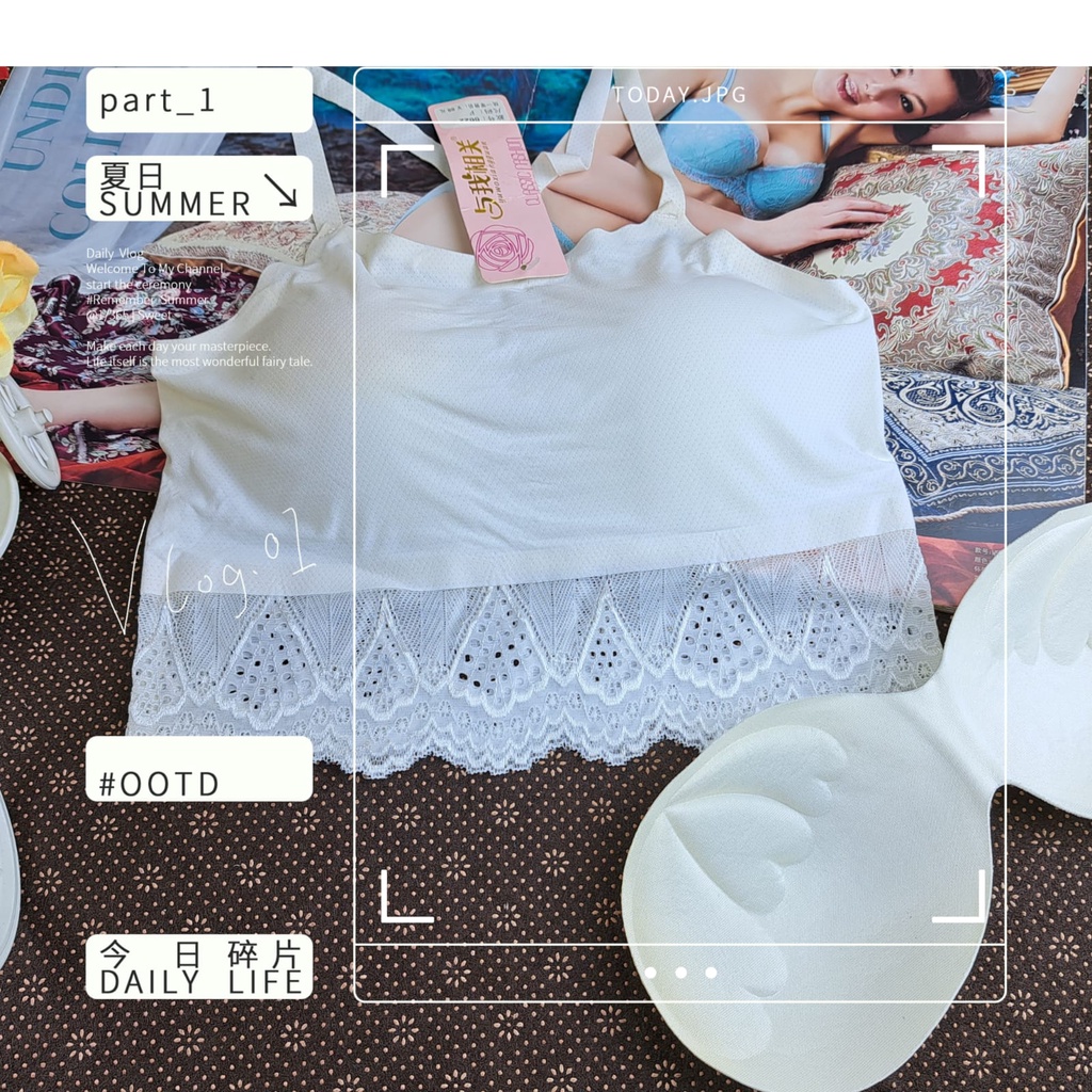 bra / bh wanita 6622# busa sedang kain lembut tidak ada kawat (PROMO BELI 4 FREE MASKER)