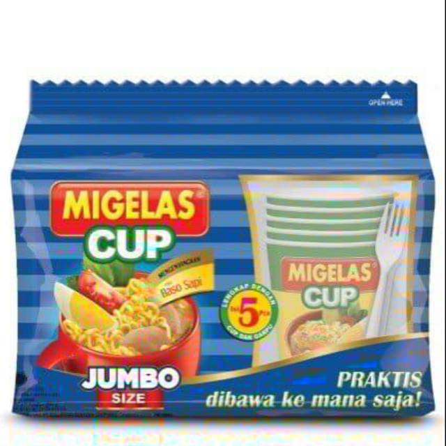 

MIGELAS CUP isi 5pak Size JUMBO