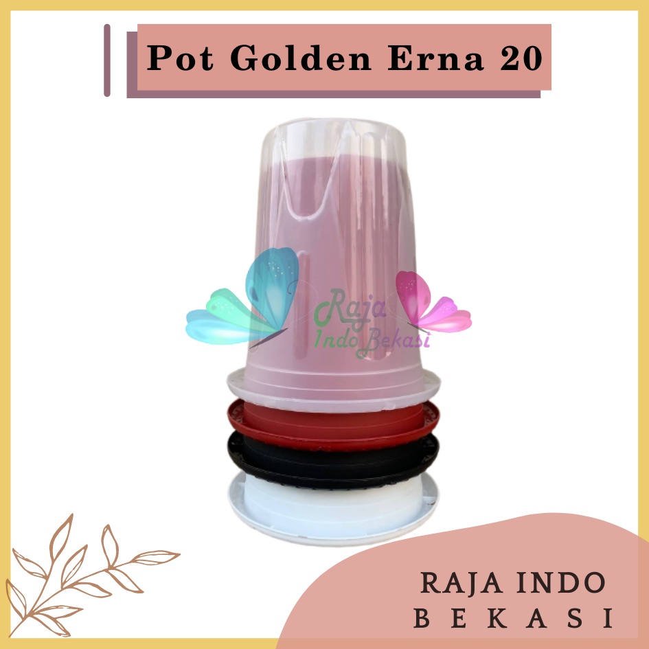 Rajaindobekasi Pot GE 20 Golden Erna 20 Putih Hitam Transparan Bening Merah Bata pcs Pot Yogap 10 13 15 17 18 19 25 Pot Yogap Bening LUSINAN POT YOGAP MURAH