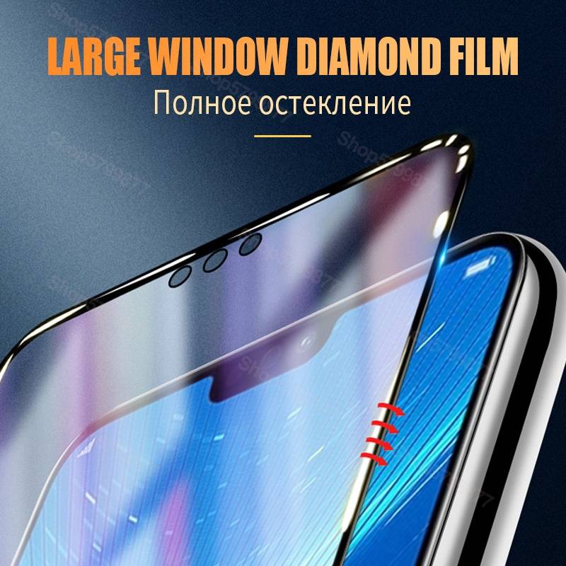 100D Protective Glass For Huawei Honor 8X 8A 8C 8S Tempered Screen Protector On Honor 9X 9A 9C 9S 9i 10i 20i 20S Play Glass Film