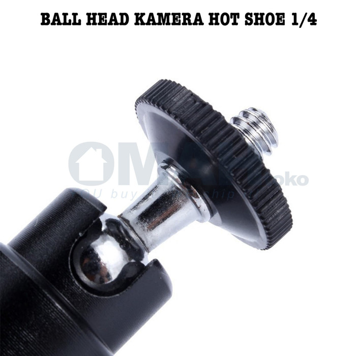 Ball Head Kamera DSLR Pocket Action Camera Hot Shoe 1/4 QM3621