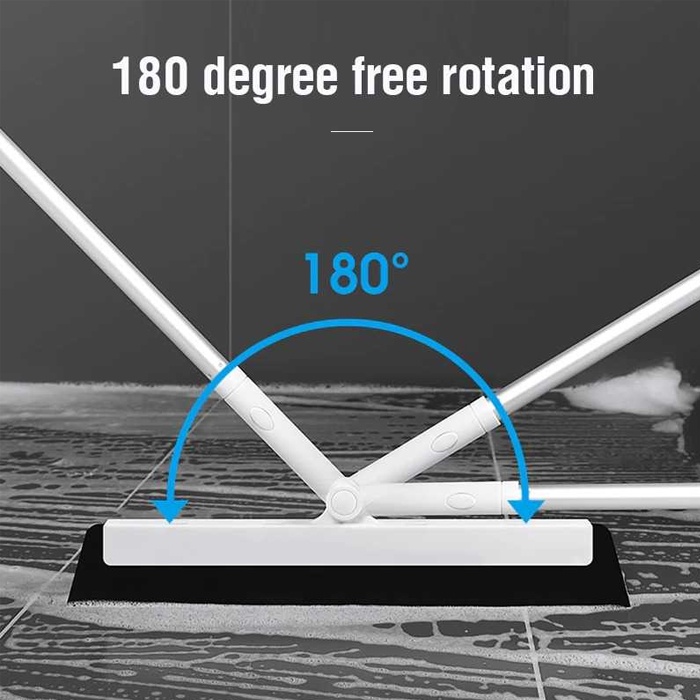 Sapu Pel Lantai Karet Dorongan Air Tergenang Bahan Eva Tongkat Adjustable