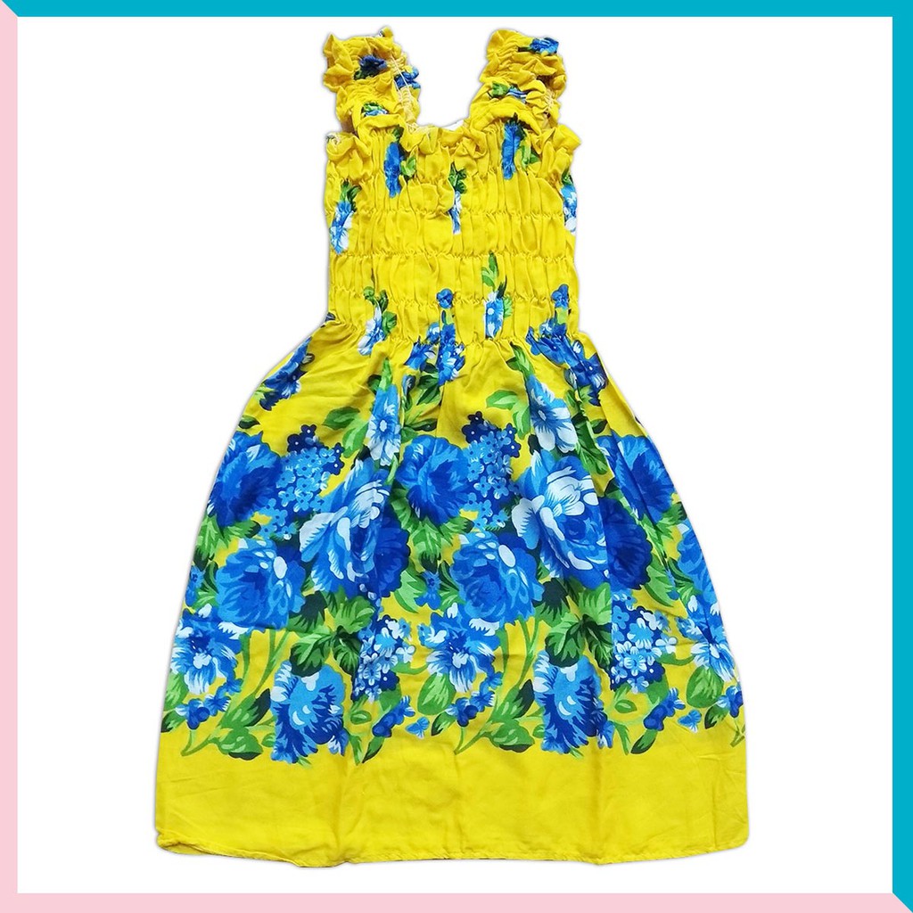 Daster Anak Motif Bunga - Daster Anak Balita - Grosir Daster Anak Bali - Dress Anak Perempuan