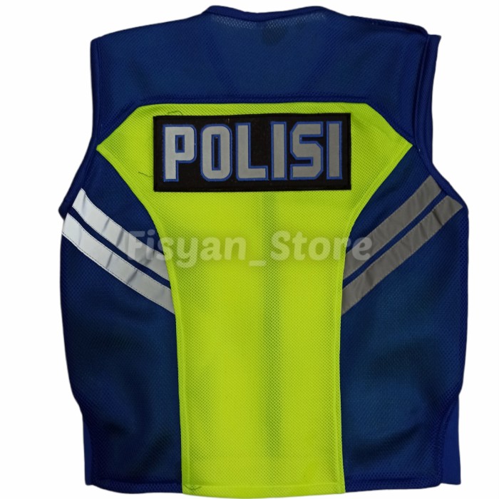 Rompi Security | Rompi Satpam | Rompi Polisi Double Mesh Biru