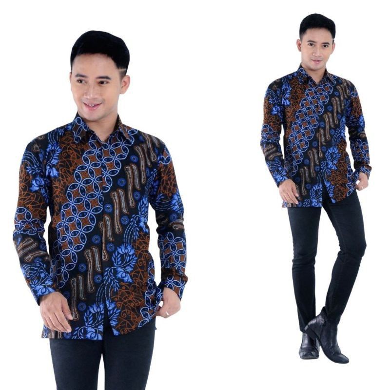 COUPLE BATIK AYAH DAN ANAK LAKI-LAKI LENGAN PENDEK - COUPLE BATIK KELUARGA KOMPLIT - SERAGAM