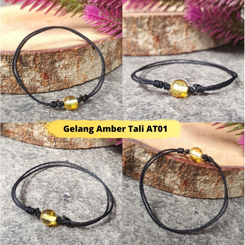 Gelang Amber Tali Anak dan Dewasa Adjustable AT01