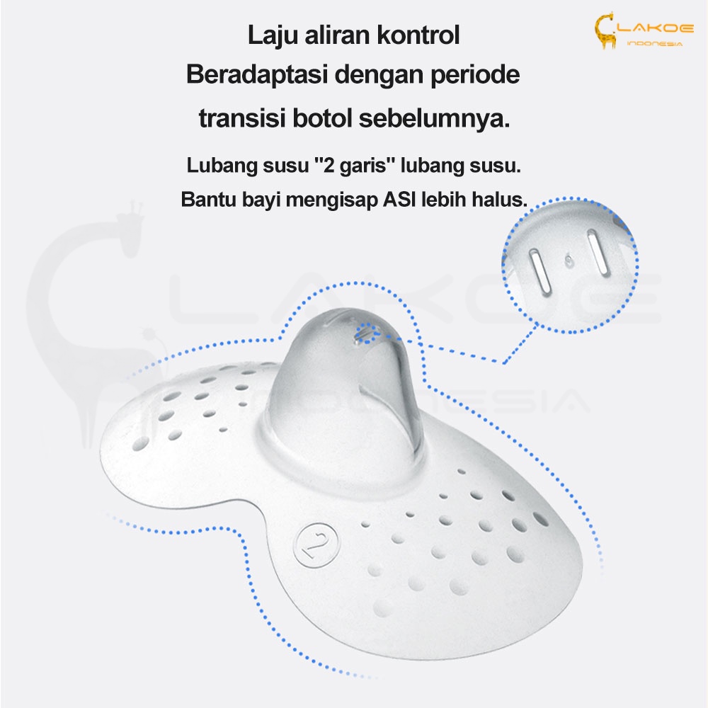 LAKOE pelindung puting ibu menyusui nipple cover shield 2PCS