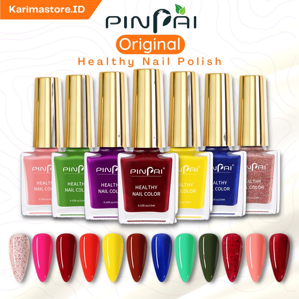 [Original] Kutek PINPAI 15ml/ 8ml Nail Polish Kutek Cat Kuku/kutek/kutek kuku/cat kuku/kutek non peel off/nail polish/kutek halal