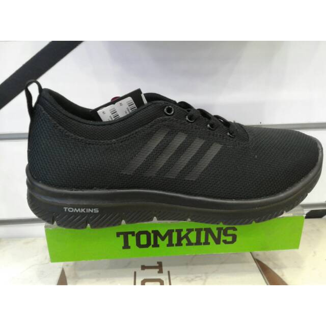 TOMKINS SNEAKERS HITAM ORIGINAL