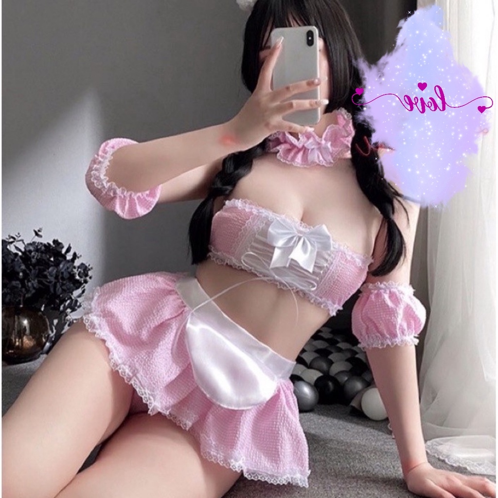 Kostum Sexy Import Cosplay Maid Costume 70335109 Pink