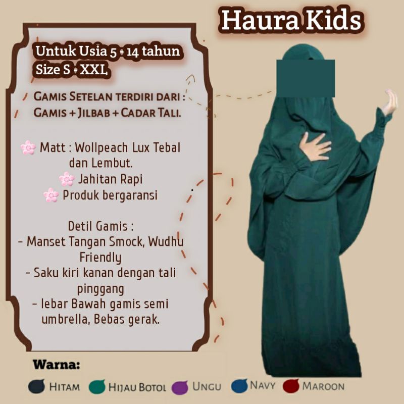 WAJIB PUNYA Gamis Anak / Gamis Set Syari Anak Bahan Wolfis Lux 2025