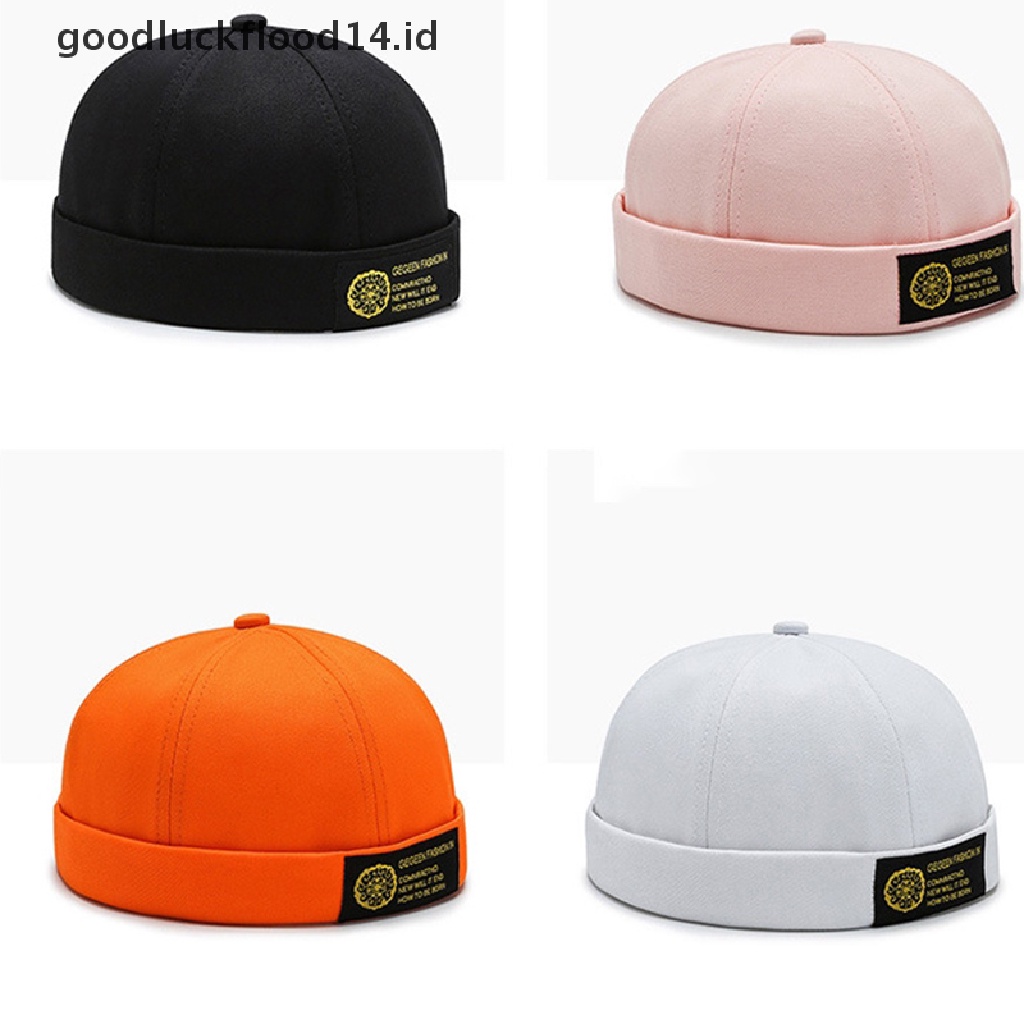 [OOID] Vintage Hip Hop Men Women Hat Retro Cap Adjustable Brimless Hat Beanie Hat ID