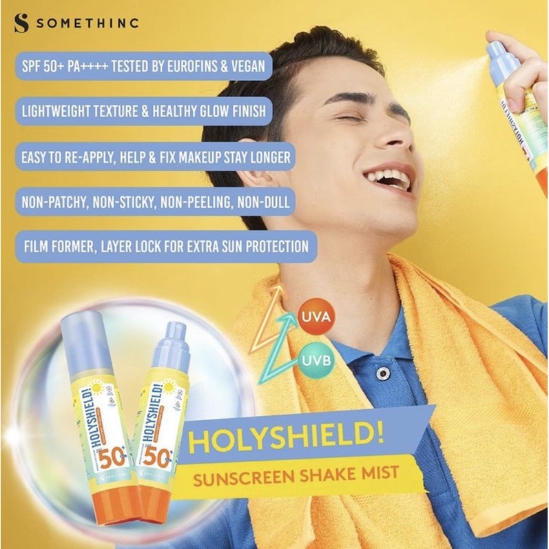 Somethinc Holyshield! Sunscreen Corrector Serum / Sunscreen Stick / Sunscreen Shake Mist