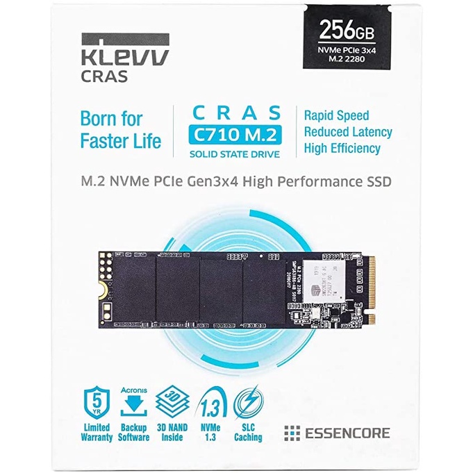 KLEVV SSD CRAS C710 M.2 - 256GB (M.2 NVMe PCIe Gen3x4)