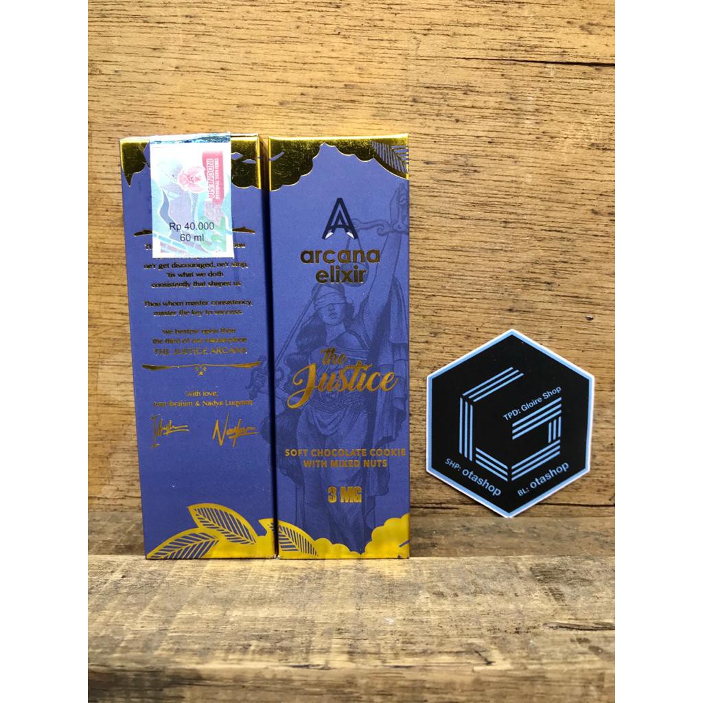 Arcana Elixir The Justice by Trilogy Brewery 60ml 3mg 6mg liquid vape vapor lokal pita cukai