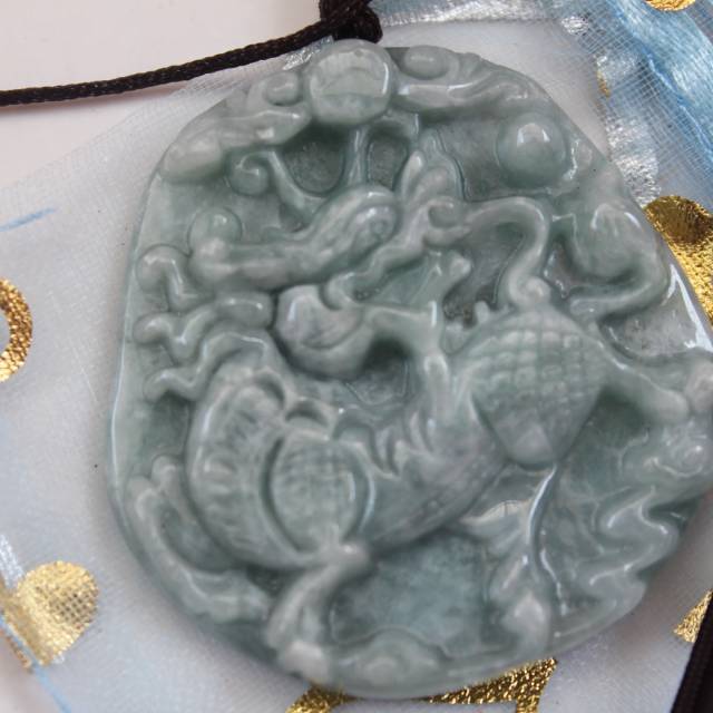 Jade Jadeite Kilin Pendant