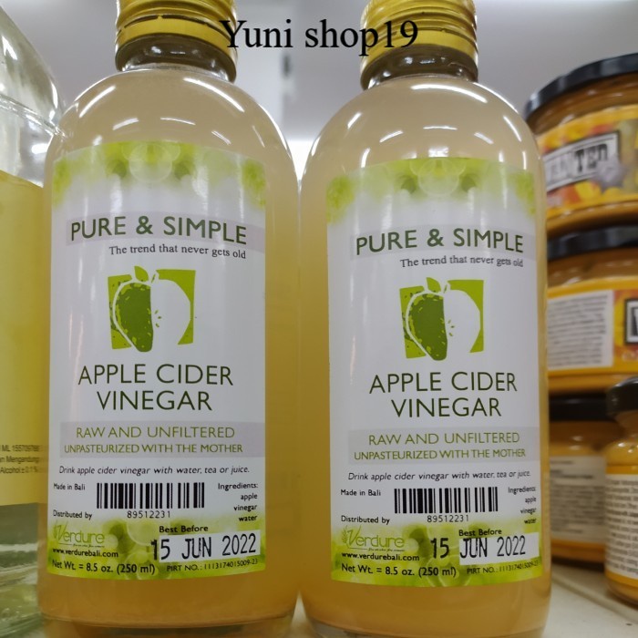 

verdure apple cider vinegar 250ml