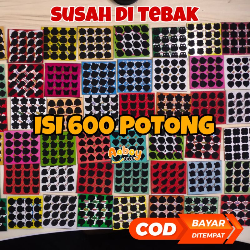 MAINAN GOSOKAN BOM 15 16 18 20 TITIK MOTIF CAMPUR WARNA WARNI TERMURAH SUSAH DI TABAK BAHAN TEBAL GOSOKAN TENGKORAK BOM BOMAN GOSOK GOSOK BOM