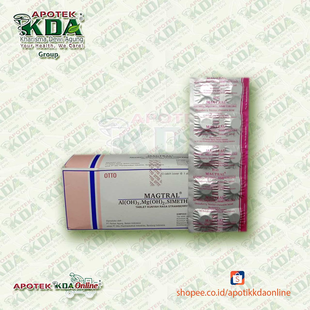MAGTRAL STRAWBERRY 10 TABLET | MAGTRAL | OBAT LAMBUNG | PENCERNAAN