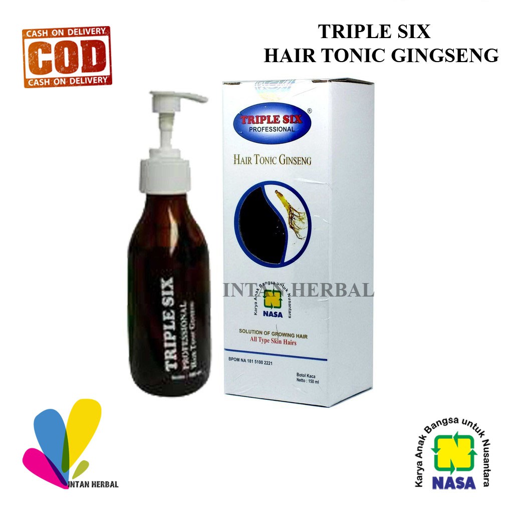 TRIPLE SIX HAIR TONIC GINSENG ORIGINAL NASA - HAIR TONIC NASA