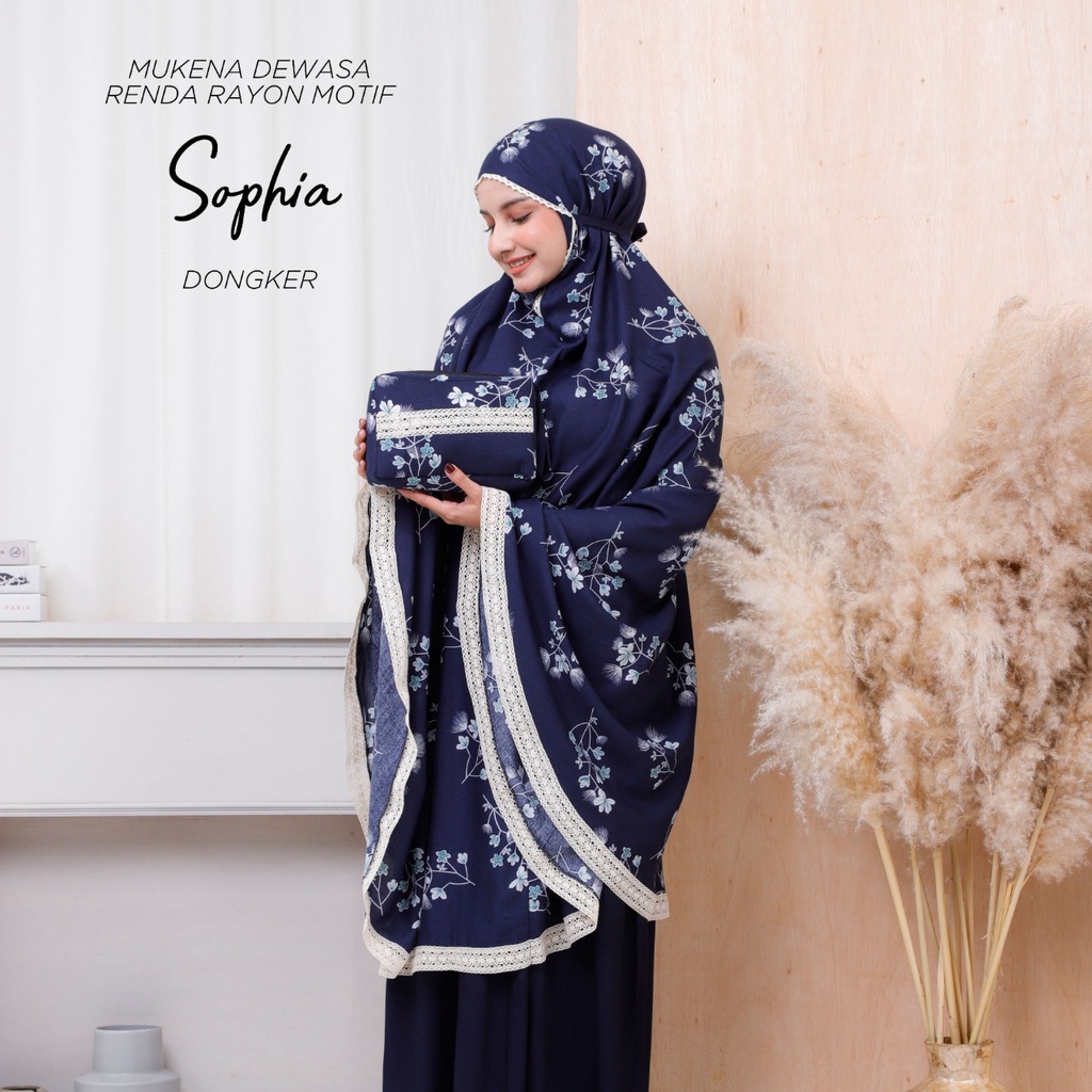 PUSAT MUKENA TASIK - MUKENA RENDA DEWASA MOTIF SOPHIA