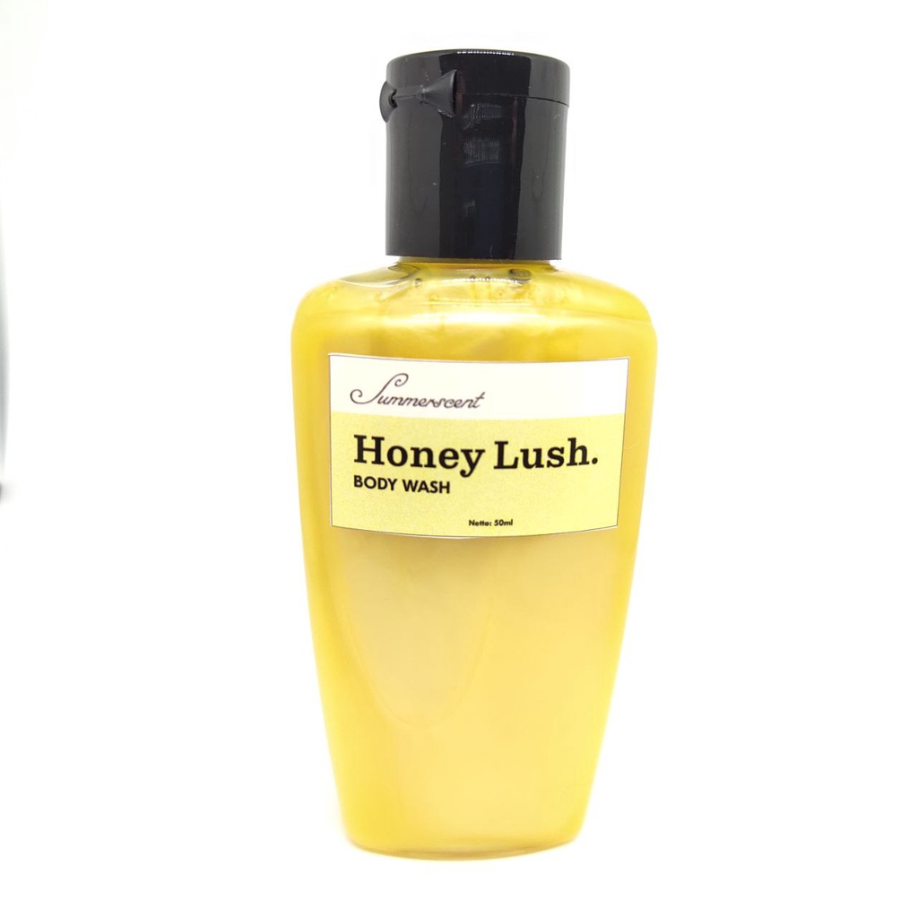 Body Wash Sabun Mandi Cair Summer Scent Honey Lush Travel Size 50ml Premium untuk Kesehatan Melembabkan dan Mencerahkan Warna Kulit