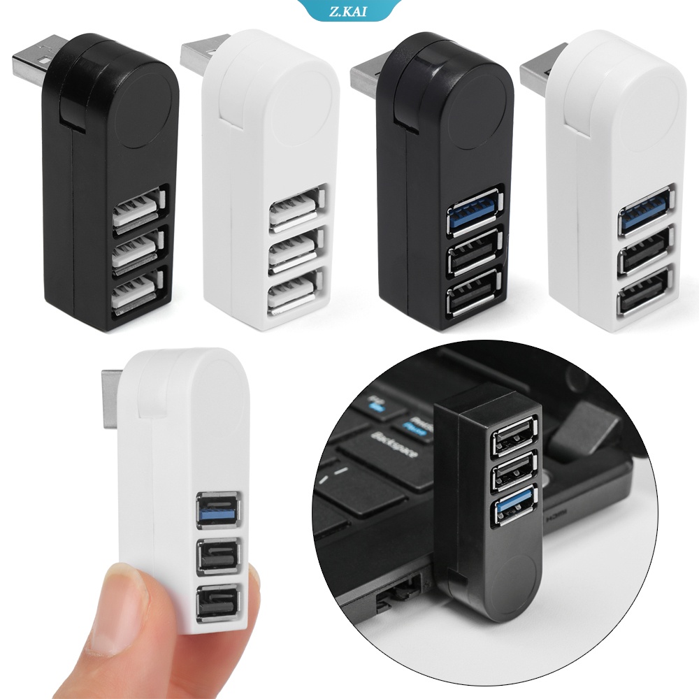 Hub Splitter 3 Port USB 3.0 Mini Kecepatan Tinggi Untuk Laptop / Notebook / PC