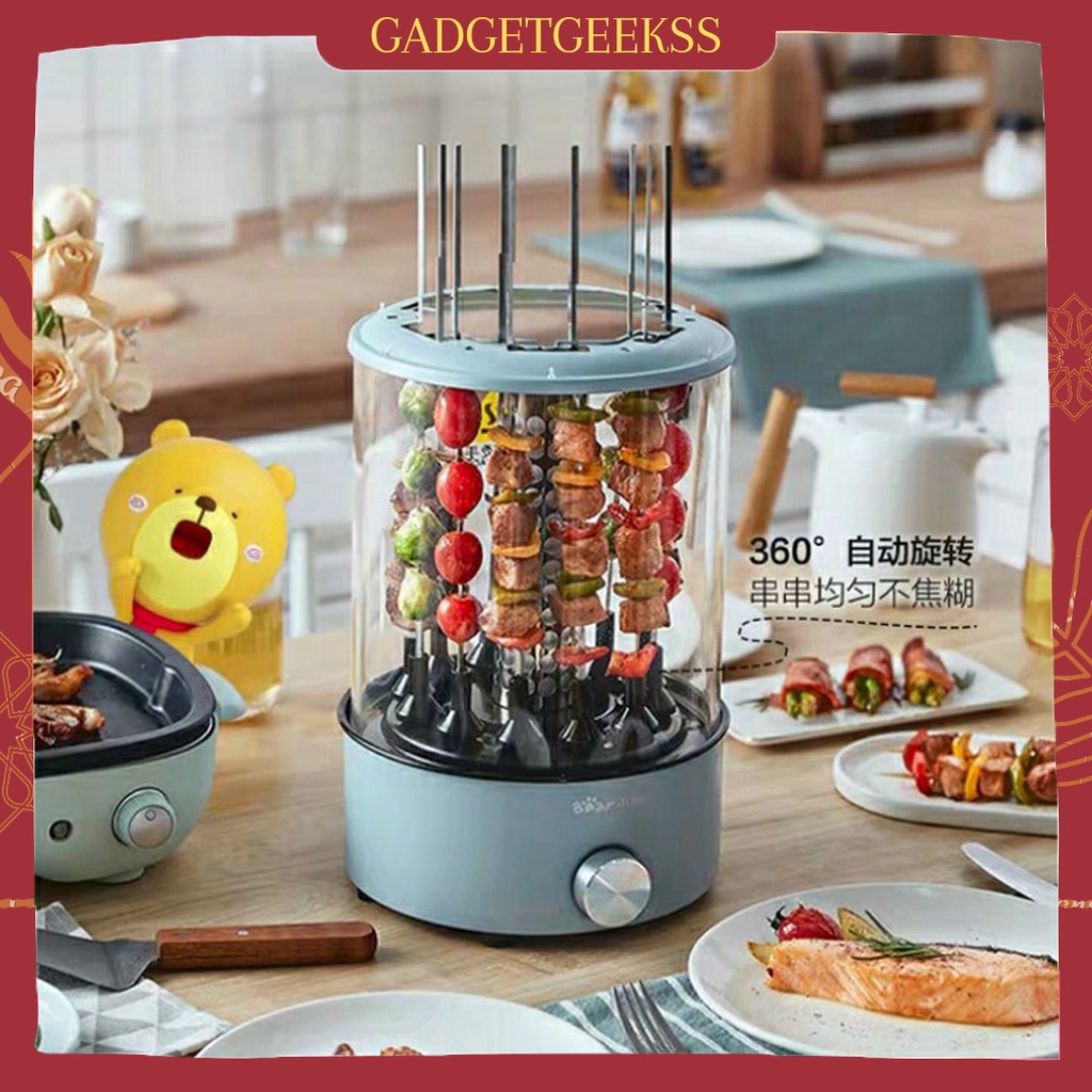 Bear Electric Grill Satay Skewer Grill BBQ Mesin Panggang