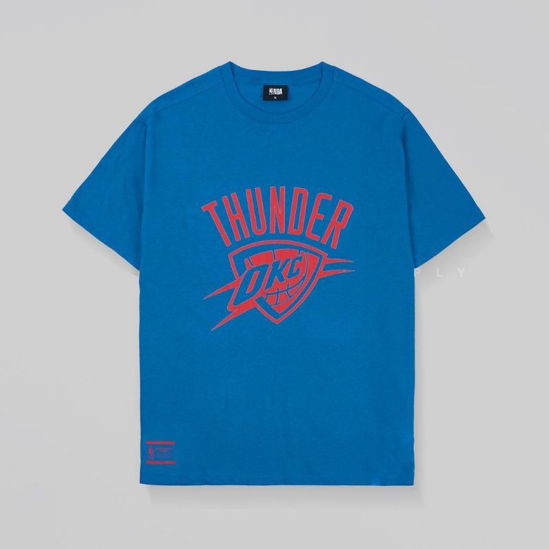 Kaos Pria NB Merchandise Thunder Big Logo Blue