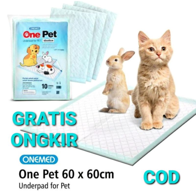 ONE PAD ALAS PIPIS KUCING DAN HEWAN LAINNYA 60 X 60 CM