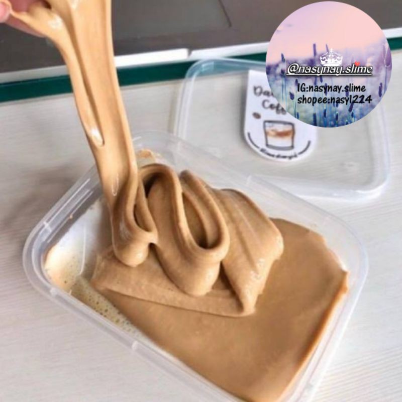 dalgona coffe slime