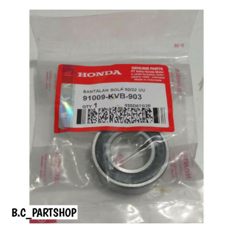 BEARING LAHER RODA BELAKANG HONDA Vario/Beat/Scoopy FI/Beat FI/Vario 110 FI