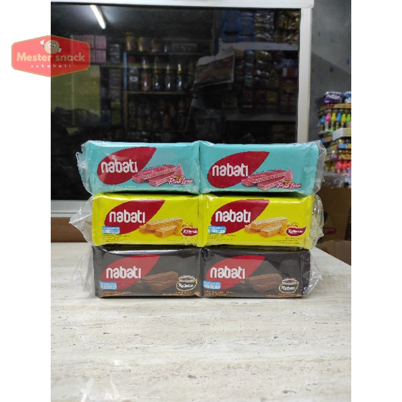 

Nabati Wafer 20 gram (1 pack isi 20 pcs)