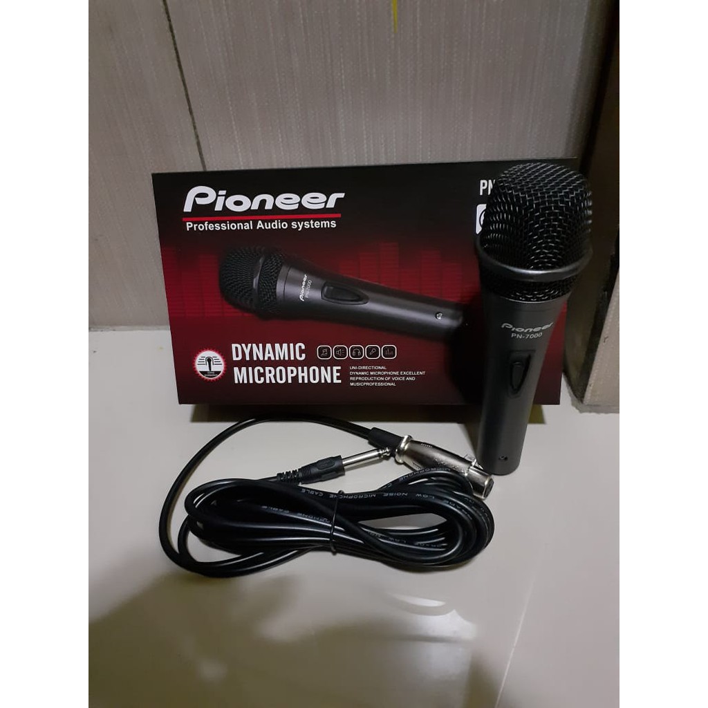 G474 Oem pioneer mic kabel dynamic mik cable Microphone full besi karaoke vocal vokal audio sound system audio pengeras suara pro profesional Legendary legendaris mikrophone putih white G474   BISA DIGUNAKAN SEGALA JENIS AUDIO SOUND  Bahan dari besi metal