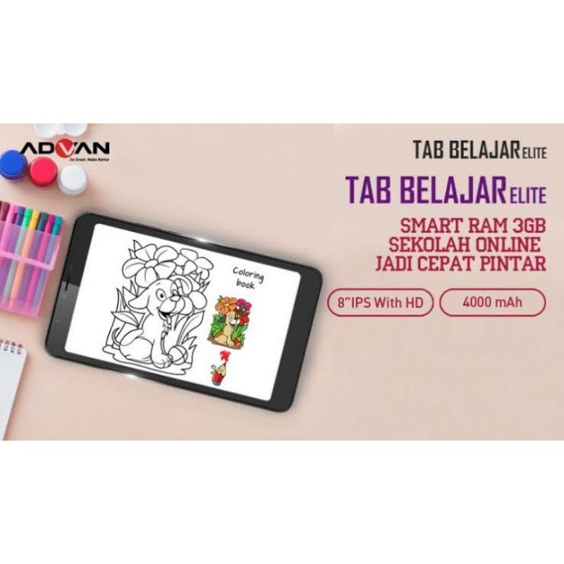 Tablet Tab Advan Elite Ram 3-16 Gb Berjayamitra
