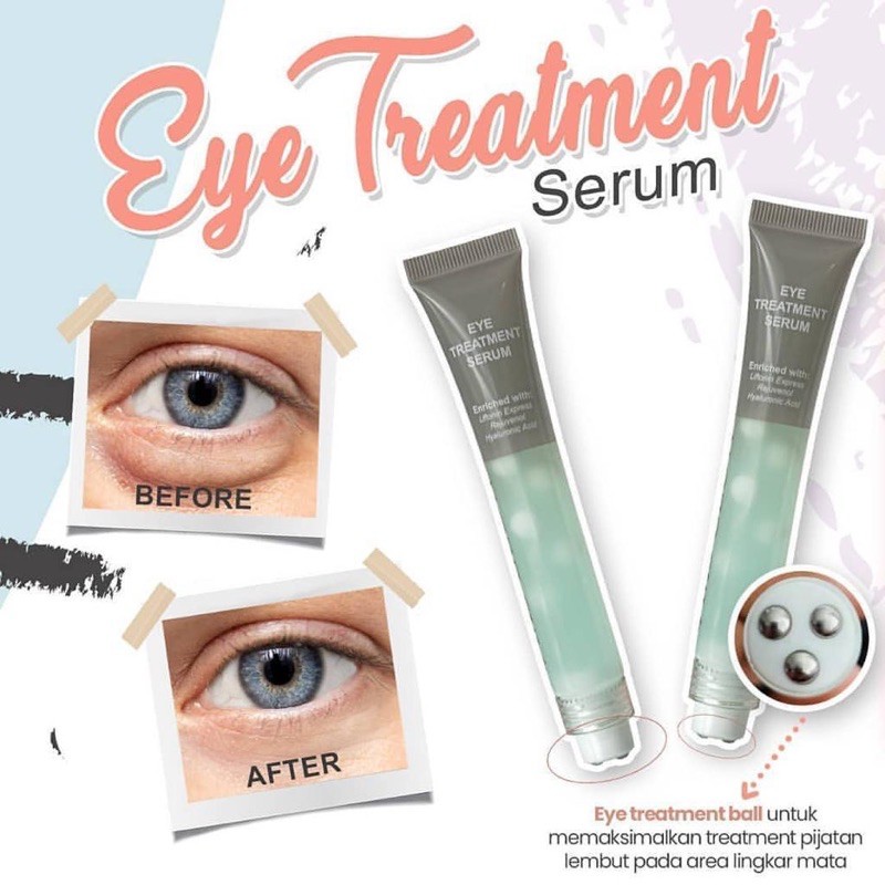 (BISA COD) [Seller Resmi by Ms Glow |Buy 1 Get gift] EYE TREATMENT SERUM by MS GLOW