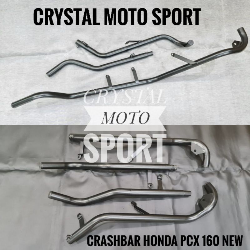 crashbar pcx 160 new crashbar body plus breket lampu pcx 160 new