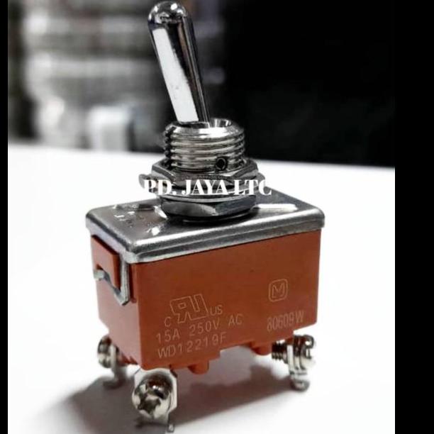Panasonic Toggle Switch 4 Kaki On-Off WD12219F