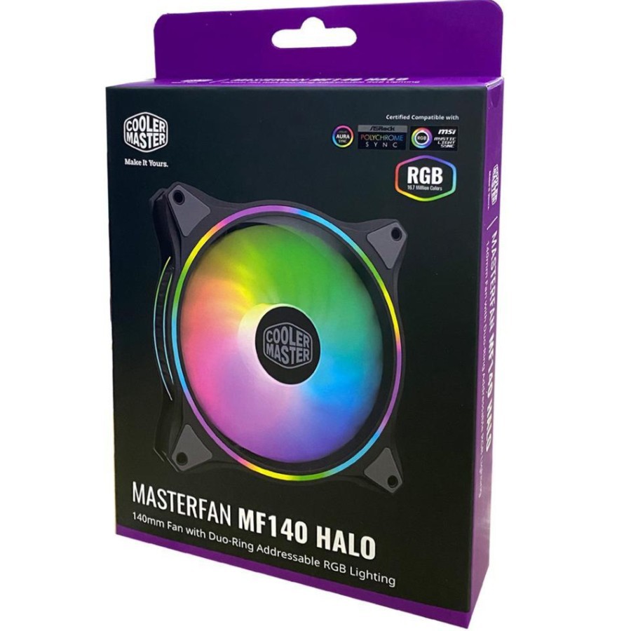 Cooler Master Masterfan Mf140 Halo 140mm Fan Shopee Indonesia Cooler Master Masterfan Mf140 Halo 140mm Fan Shopee Indonesia