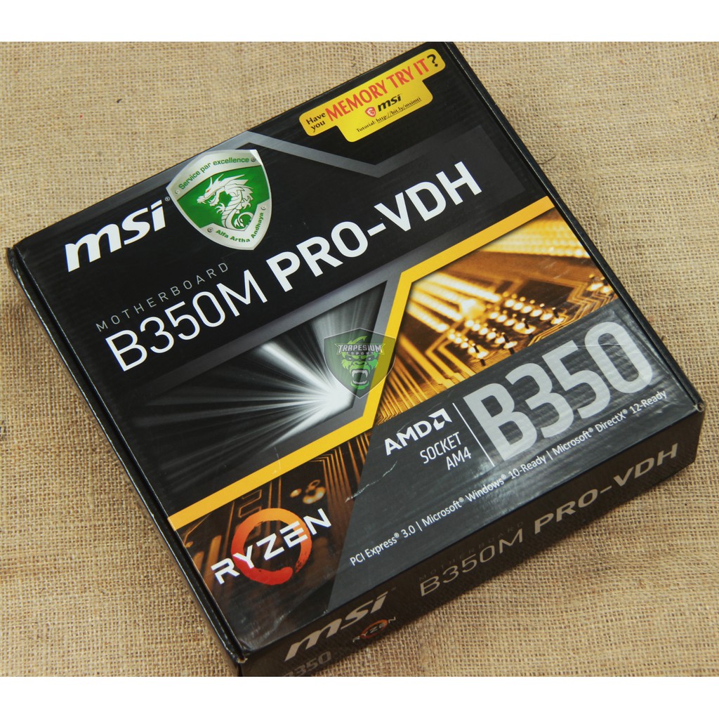 Jual MSI B350M Pro VDH Socket AM4 Ryzen Gen 3 Ready | Shopee Indonesia