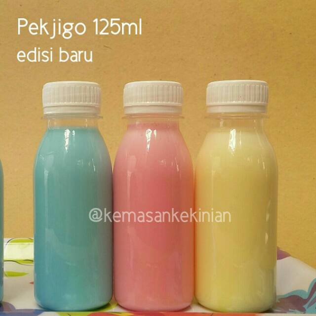 Kemasan kekinian botol PEKJIGO 125ml 100 pcs